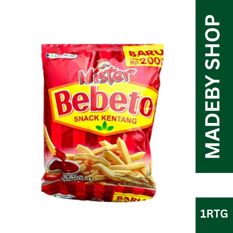 Aneka Snack Kentang Mister Bebeto 2000An Baru, 1 Rtg  Isi 10 Pcs Snack Makanan Ringan Jajanan Cemila