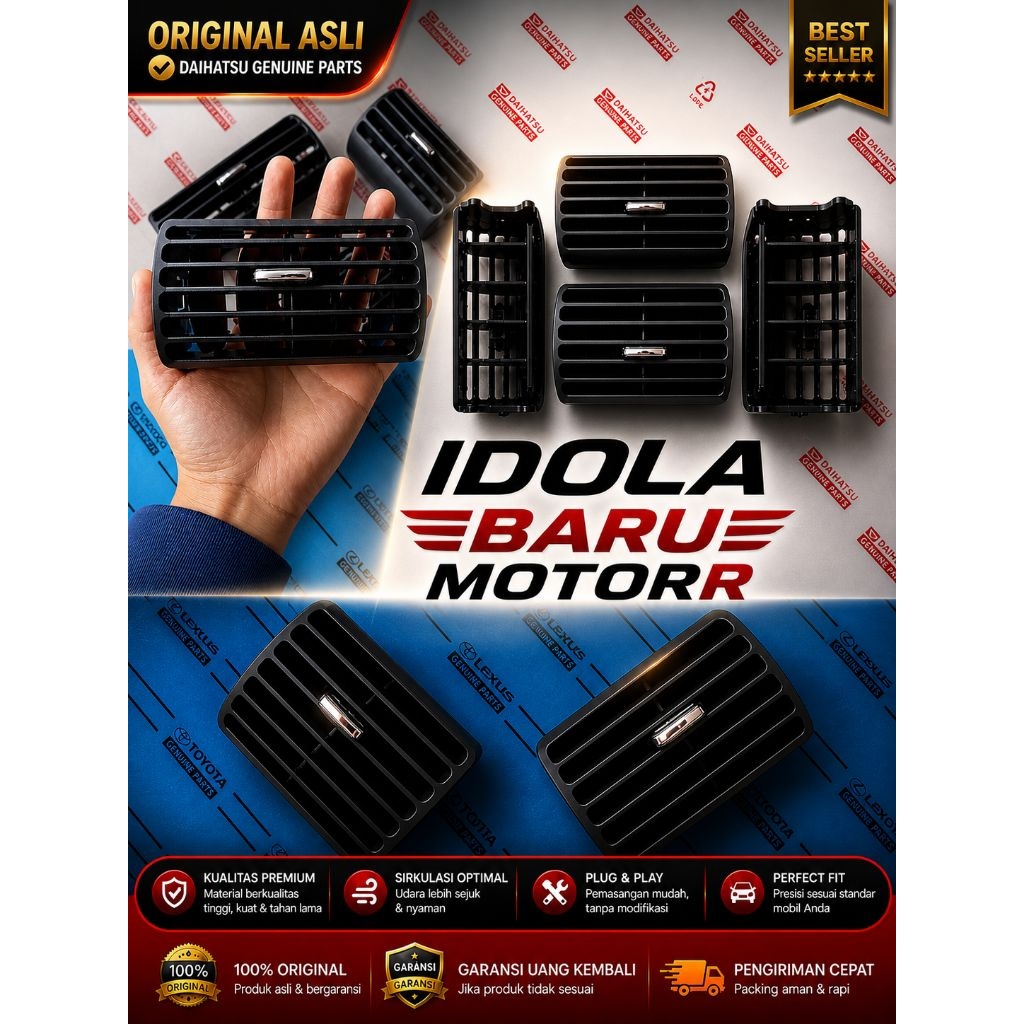 Kisi AC Avanza Xenia Lama Original Asli | Vent AC Mobil Toyota Daihatsu | Plug & Play Tanpa Modif 20