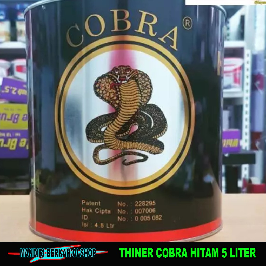 Thinner Cobra 5 Liter Pengencer Cat Kayu & Besi Cepat Kering High Gloss KHUSUS GOSEND