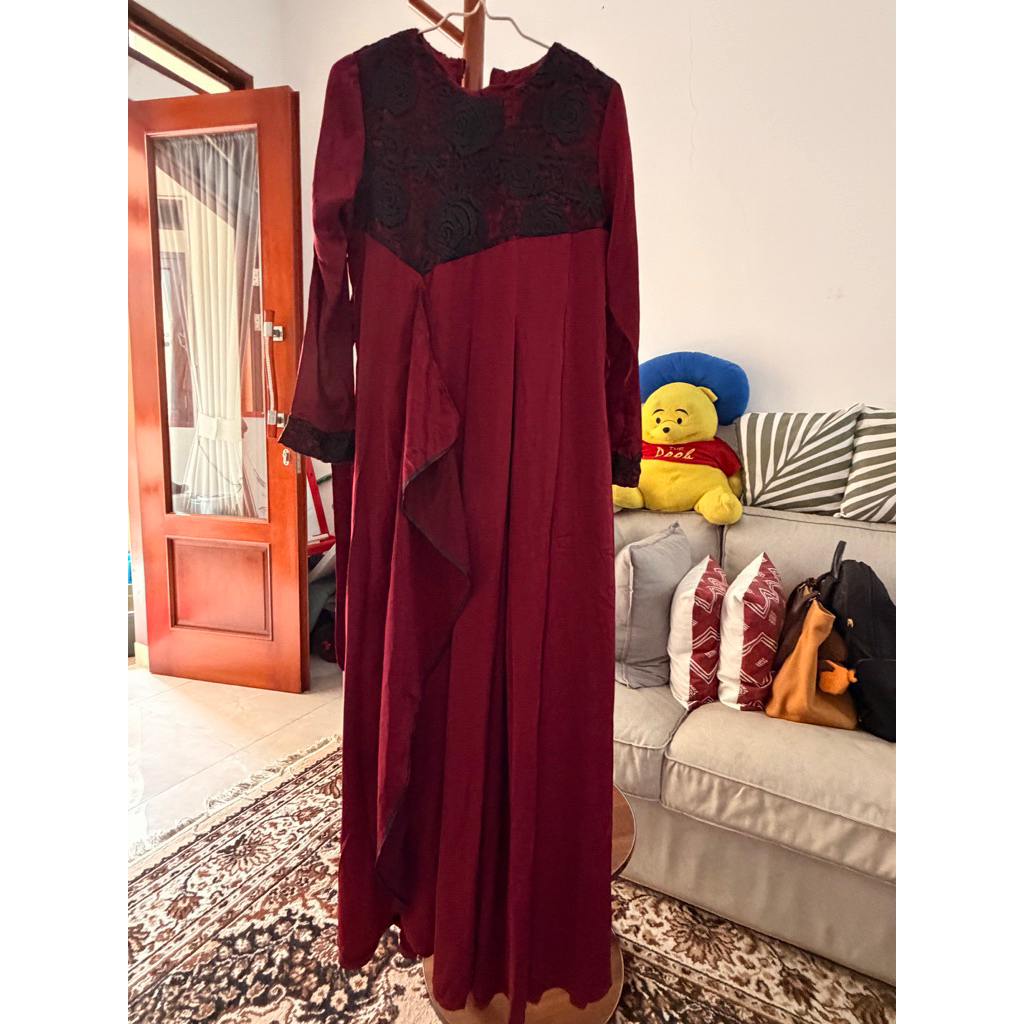 Maxi Dress Zysku Xena in Maroon