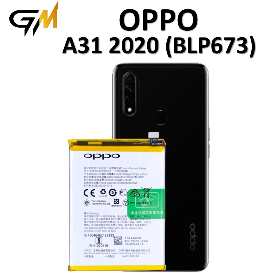 BATRAI BATRE OPPO A31 2020 (BLP673) ORIGINAL