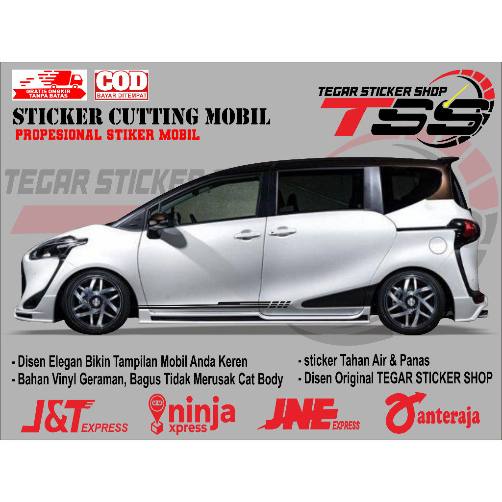 sticker mobil sienta sticker mobil toyota sienta stiker mobil sienta keren stiker variasi body mobil