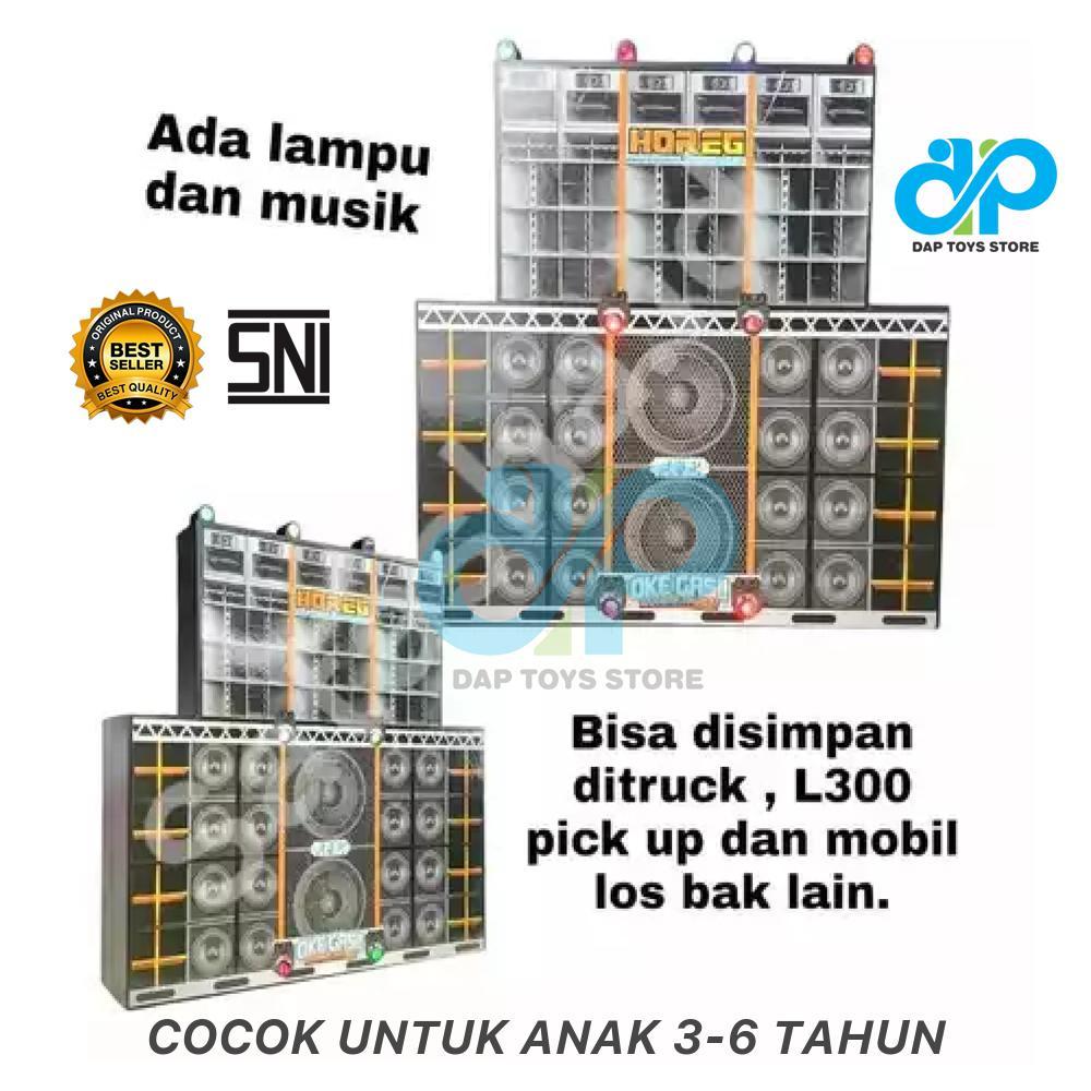 Mainan Sound Miniatur Horeg - Ukuran kecil dan besar