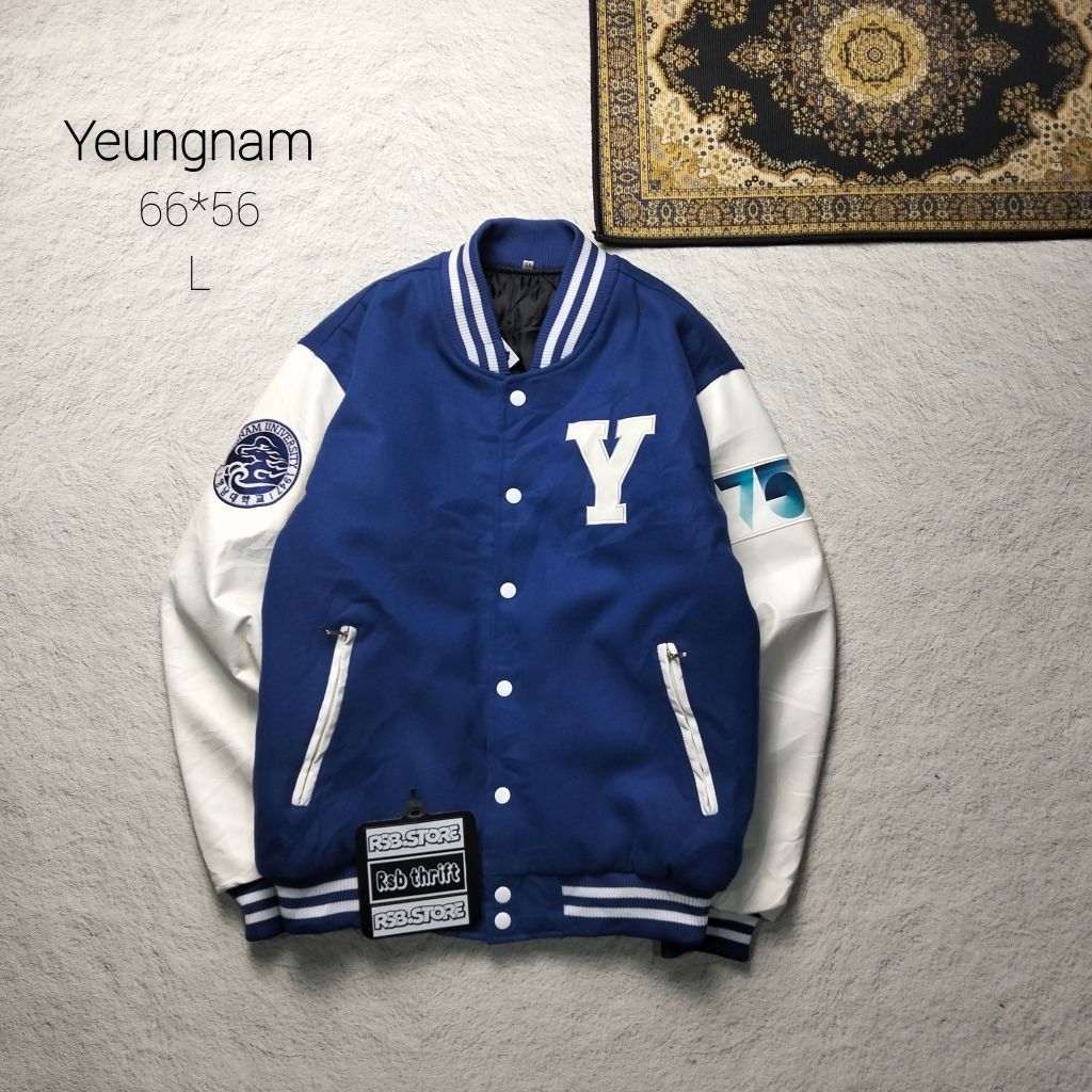 jacket varsity yeungnam univ original 100% size L