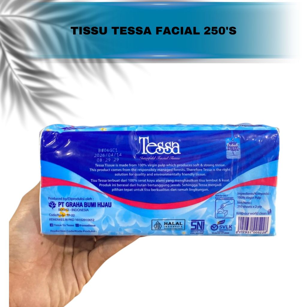 TISU TESSA 250'S 1 KARTON ISI 40 PCS