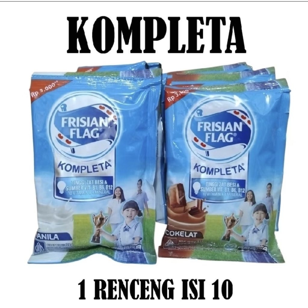 Kompleta Renceng Vanila Coklat isi 10 Kemasan 35 gr