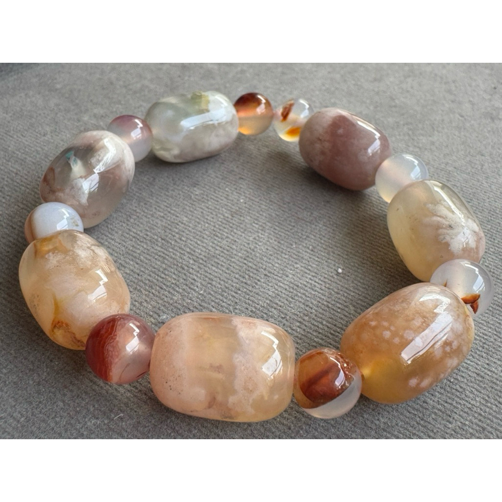 Gelang Flower Agate stone