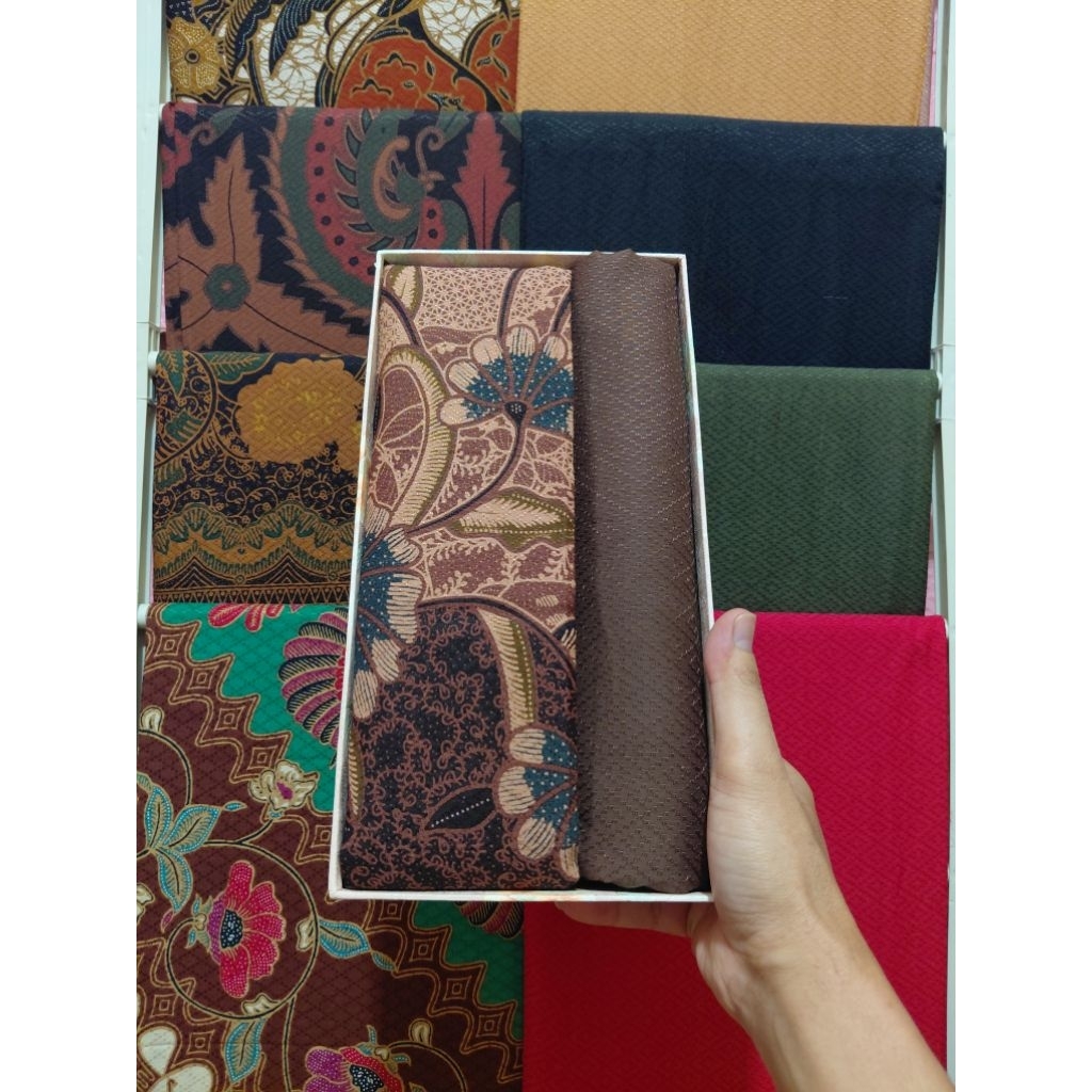 COD Set Batik dobby /Hampers Kain batik premium/Bahan batik katun dobby/Paket kain batik