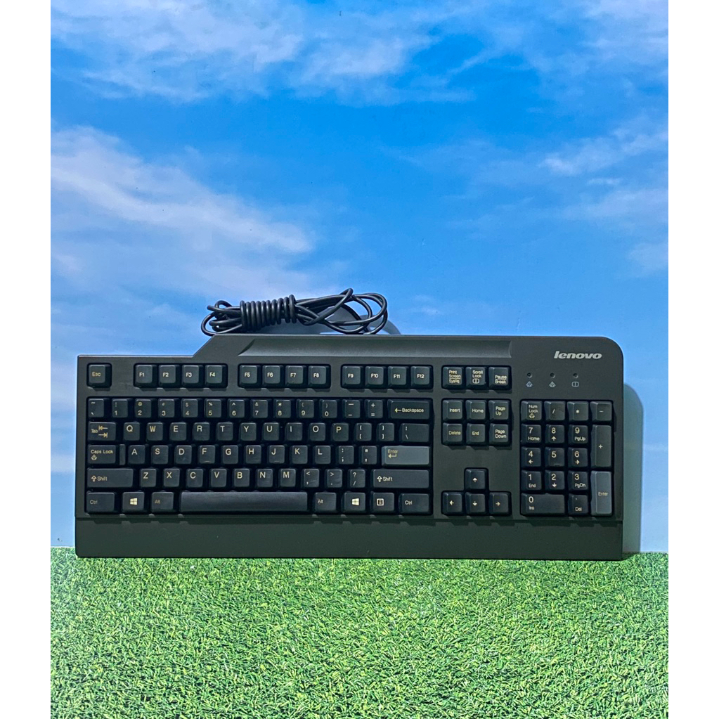 OBRAL MURAH KEYBOARD USB LIKE NEW MEREK LENOVO / IBM / HP / WYSE MULUS DAN ORIGINAL TOMBOL BERFUNGSI