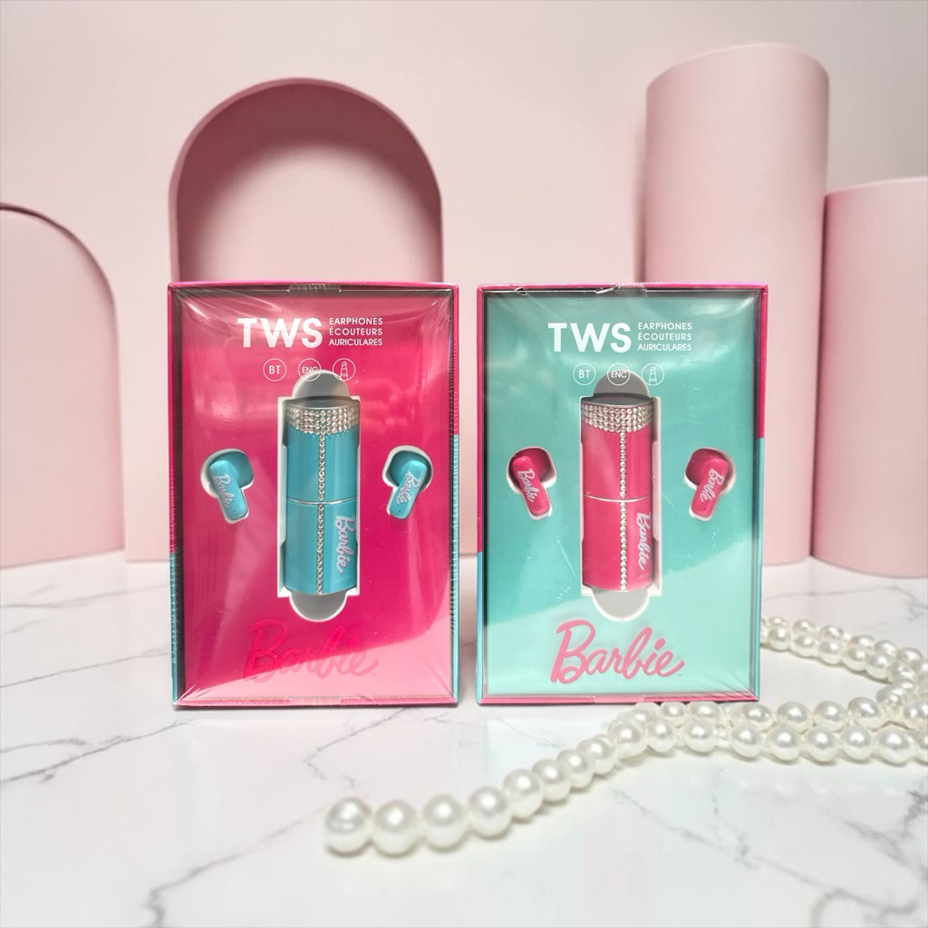 MINISO Barbie shining collection lipstick tws earphones