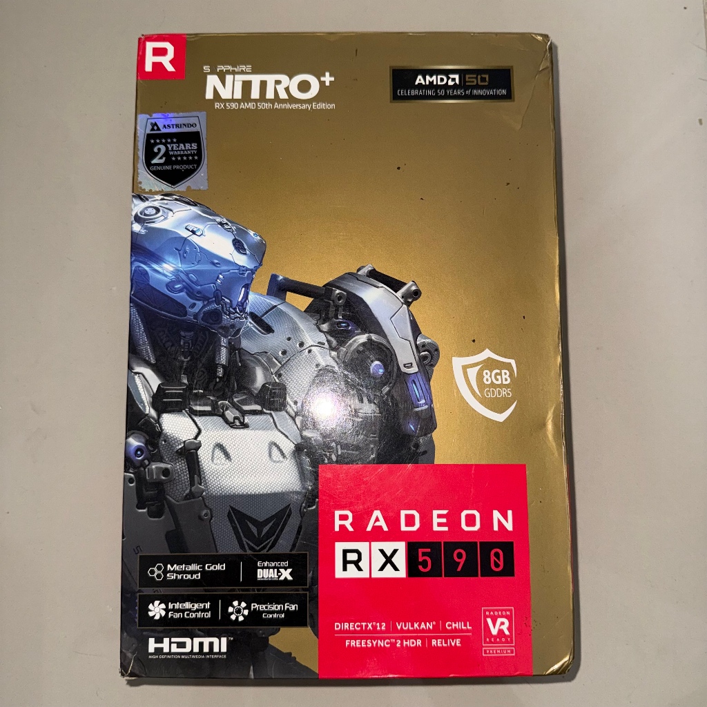 Sapphire NITRO+ RX 590 8GB AMD 50 Gold Edition - Sapphire NITRO+ RX 590 8GB Gold Edition - Sapphire 