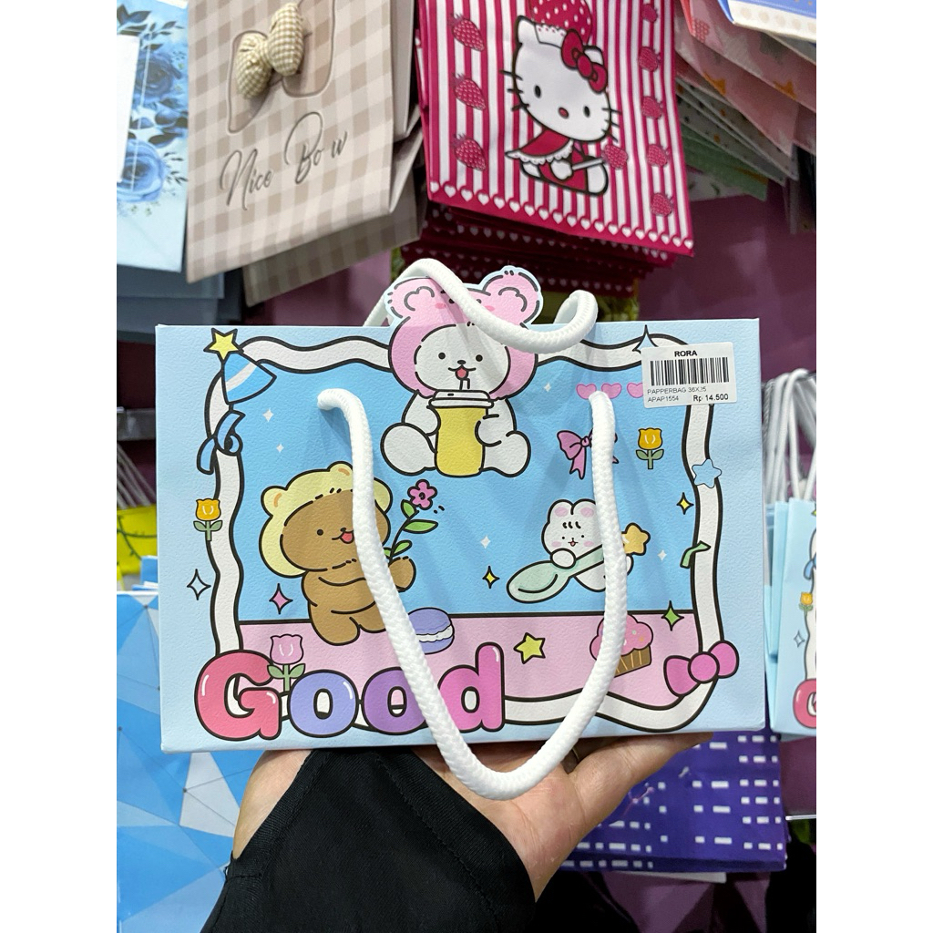 paperbag anak, paper bag motif lucu untuk kado anak