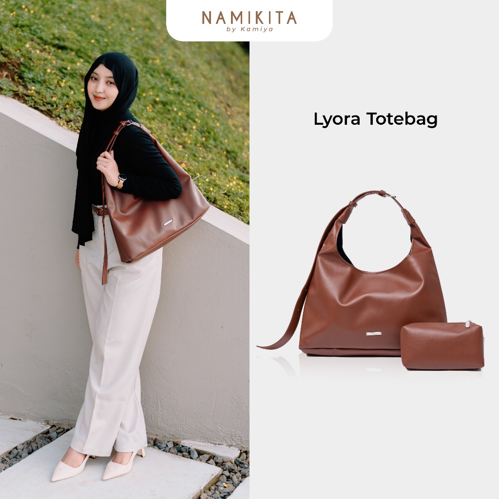 (Namikita) Lyora Tote Bag - Free GoodieBag | Tas Bahu & Selempang Wanita Shoulder Bag