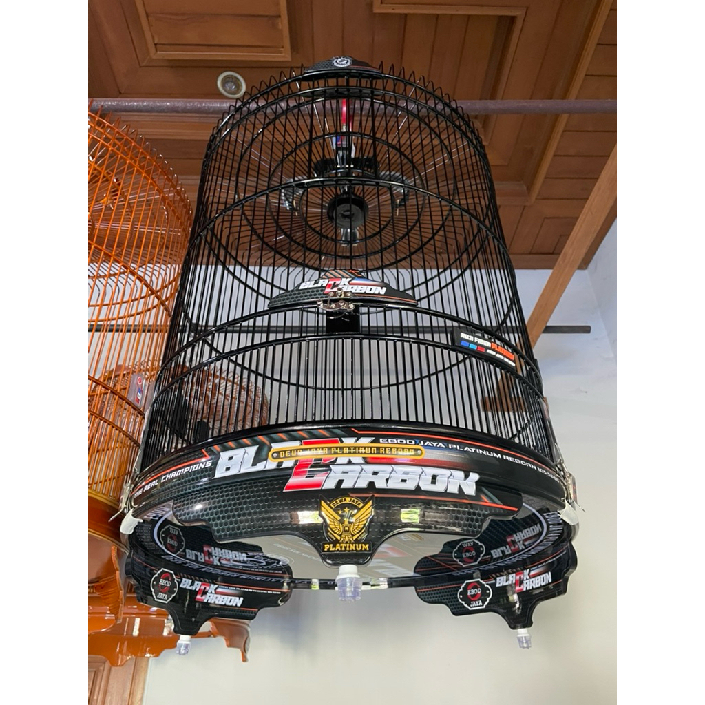 Sangkar Kandang Burung Murai No 2 Ebod Jaya Decal PVC Terbaru Ruji Fiber Original Asli