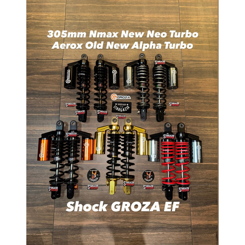 SHOCKBREAKER GROZA G SPORT EF SERIES NMAX NEW NEO TURBO AEROX OLD NEW ALPHA TURBO 280MM 305MM SHOCK 