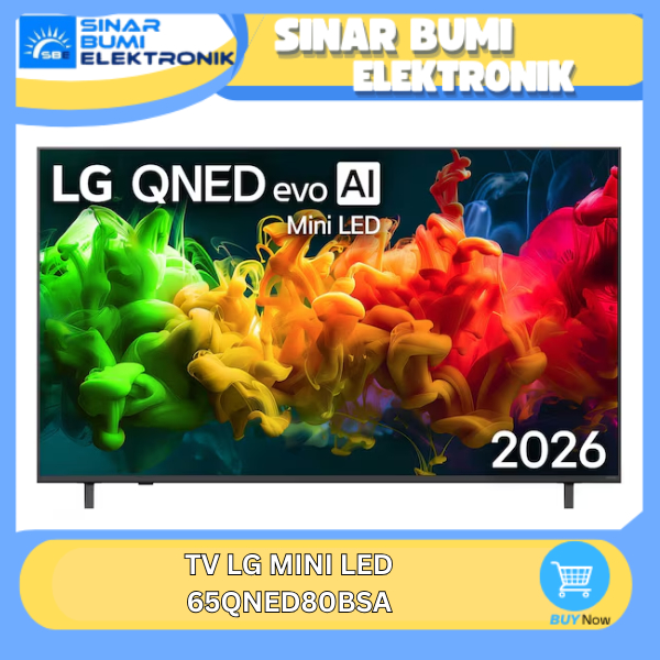 LG 65QNED80BSA Smart TV 4K QNED Evo AI QNED80 Mini LED 65 Inch - 65QNED80 / 65QNED80ASA