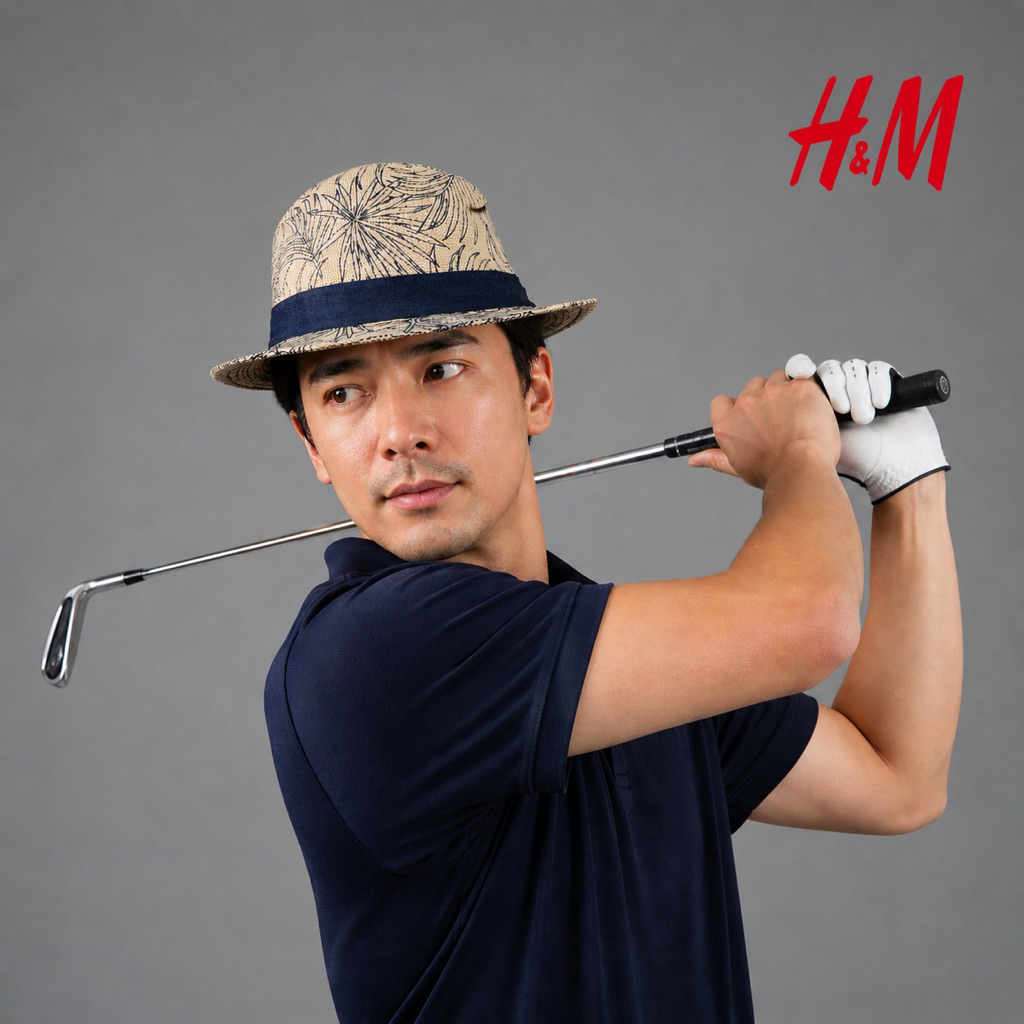 Topi Fedora Golf H&M Preloved