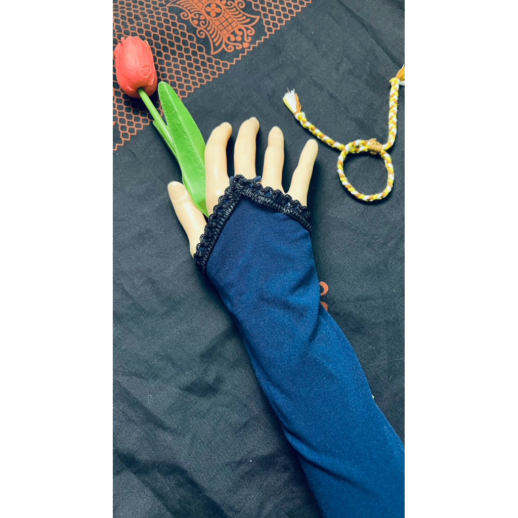 Handsock Renda Hitam/Handsock Muslimah/Handsock Wanita Muslimah