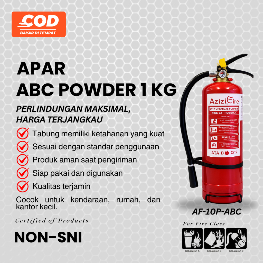 APAR 1Kg Medan | Alat Pemadam Kebakaran Mini – Untuk Mobil, Dapur & Toko | Ready Stock Medan