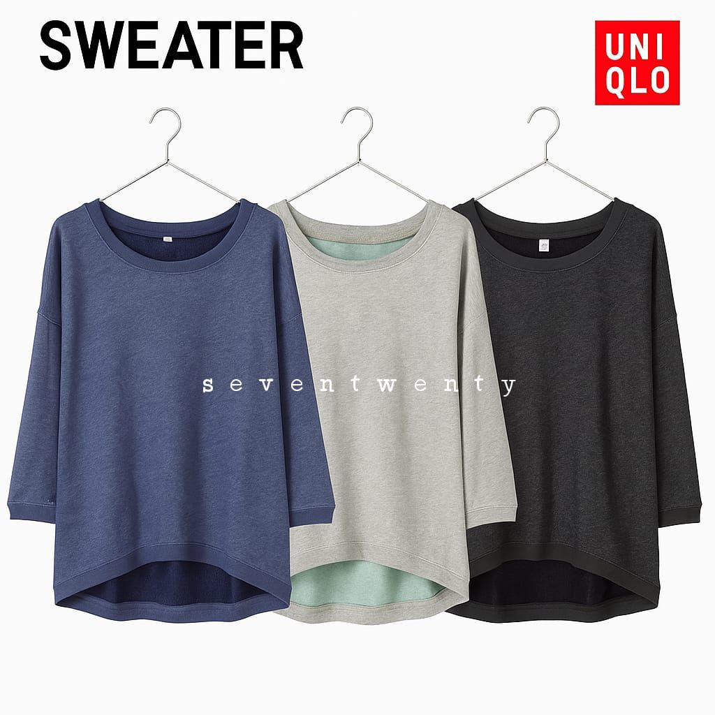 Kaos sweatshirt wanita/sweater wanita Uniqlo