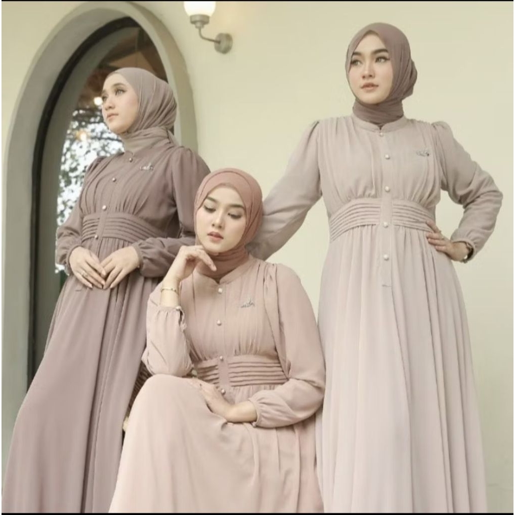 MOZA DRESS NADHEERA LUXURY, DRESS SULTAN,DRESS MEWAH, ready L&XXL