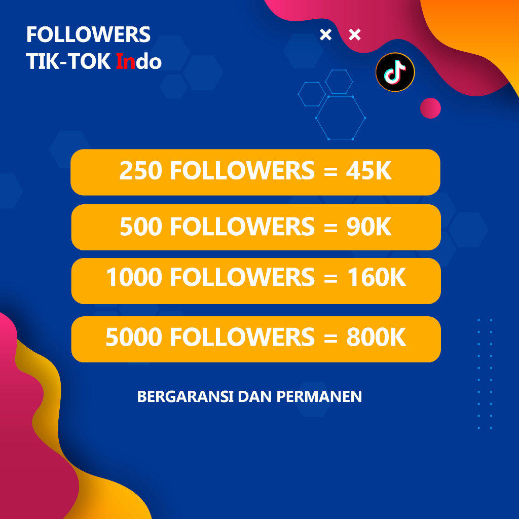 Followers TikTok Indonesia Real Aktif | Followers TikTok Murah Bergaransi | No Bot