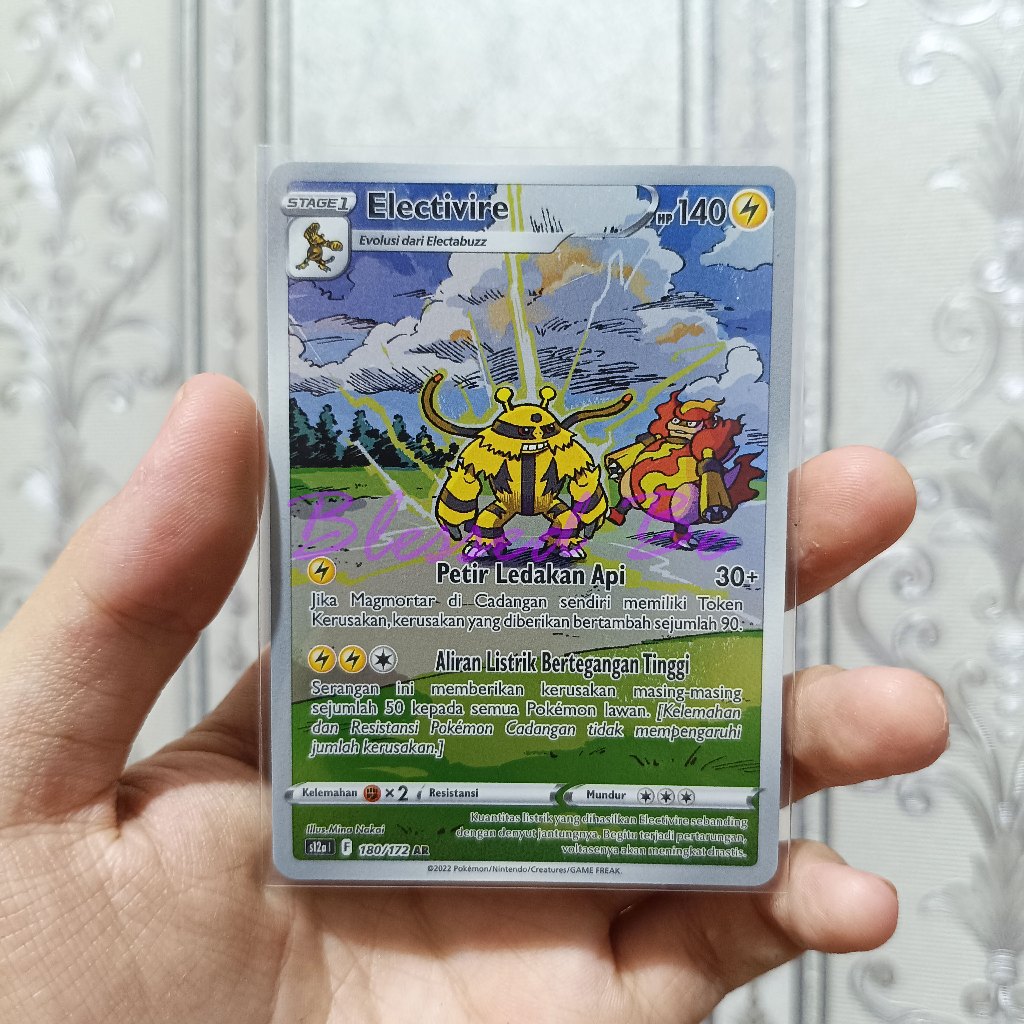 Kartu Pokemon asli Electivire 180/172 Bahasa Indonesia