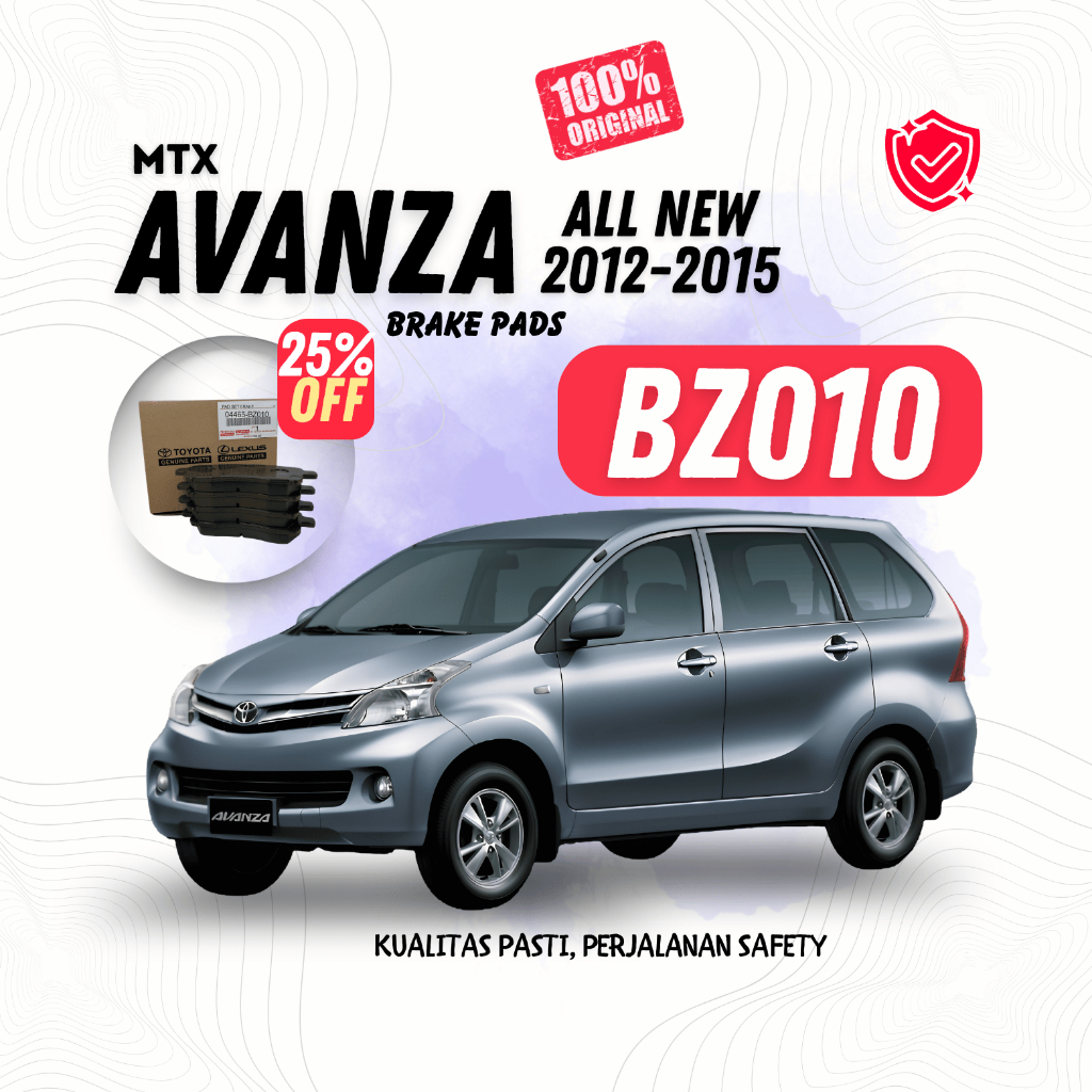 Kampas Rem Depan Avanza All New (2012-2015) MTX FORCE - 04465-BZ010