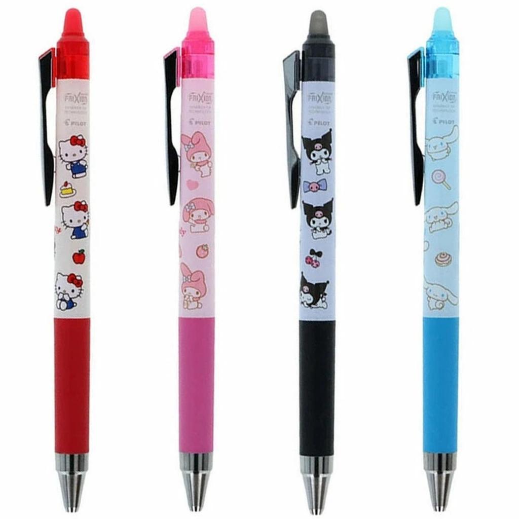 Pilot FriXion Point Knock Sanrio Kuromi Erasable Gel Ink Pen 0.4mm Pen Bisa Dihapus Original Jepang