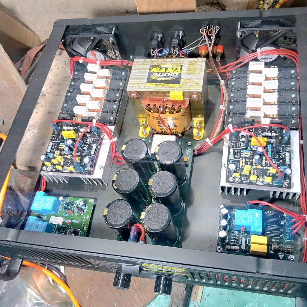 Power amplifier rakitan 5a besar ct 45 sudah lengkap protek softarnya