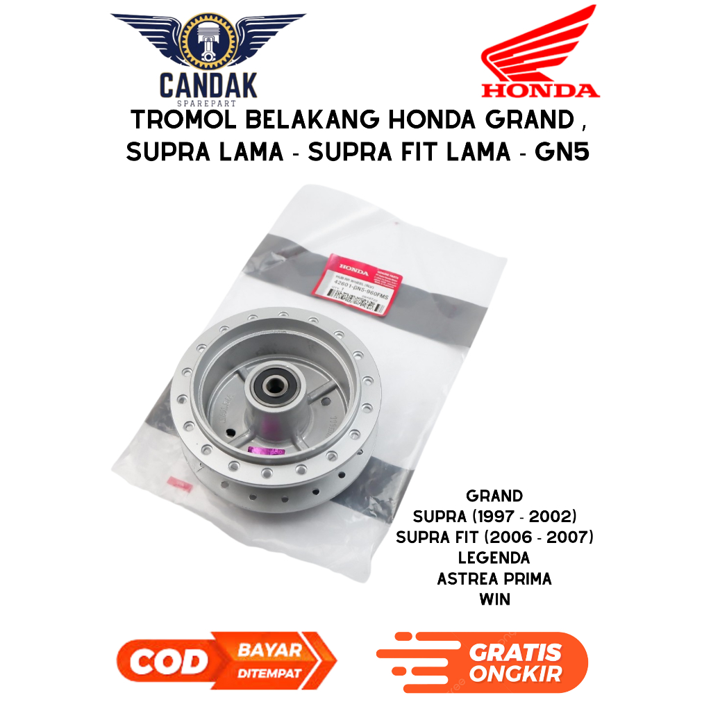Tromol Belakang Honda Grand , Supra lama - Supra FIT lama - GN5