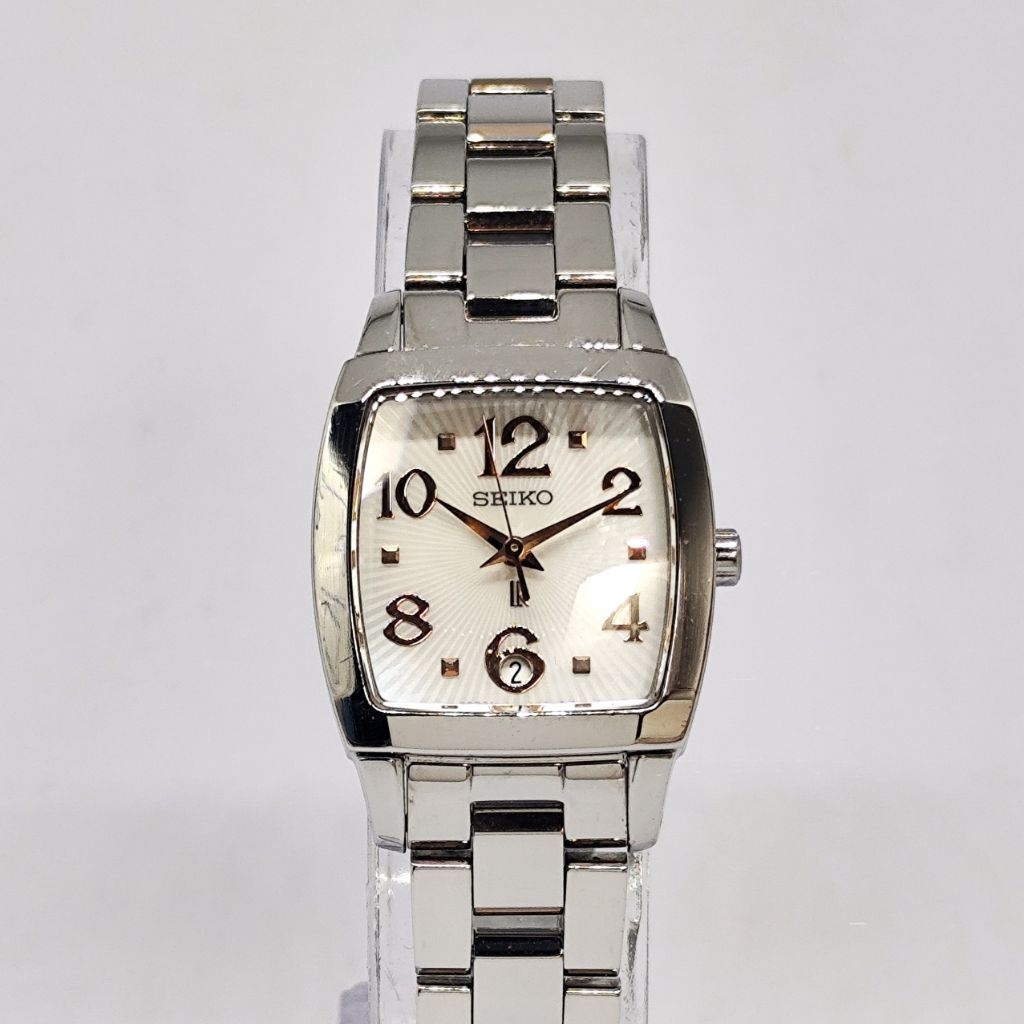 Jam Tangan Wanita Seiko LK Tank 7N82-0EX0 Pearl Dial Rare Vintage Original Second.