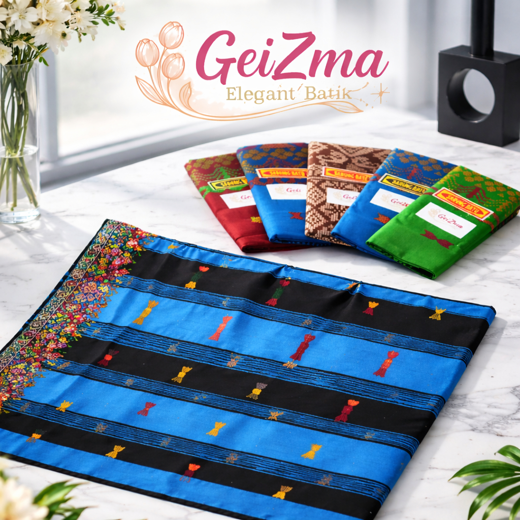Geizma Kain Sarung Batik Wanita Dewasa Motif Songket