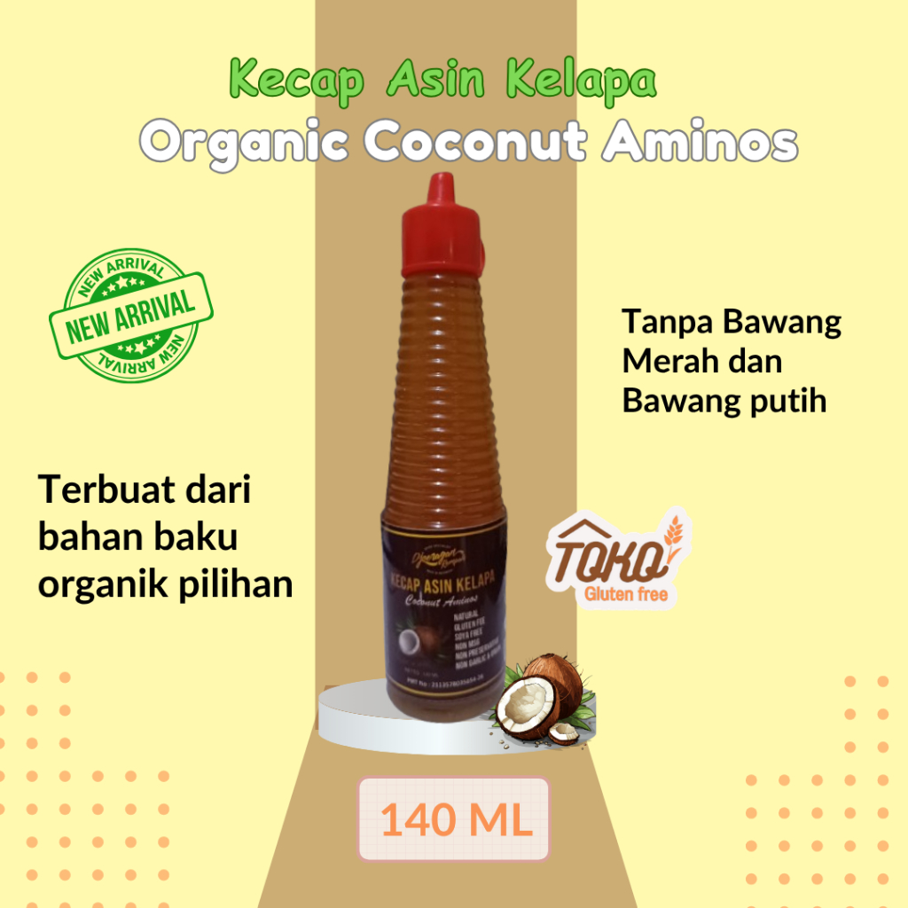 Djoeragan Rempah Vegan Kecap Asin Kelapa Gluten Free Coconut Aminos Organik Diet Special Needs NoSoy