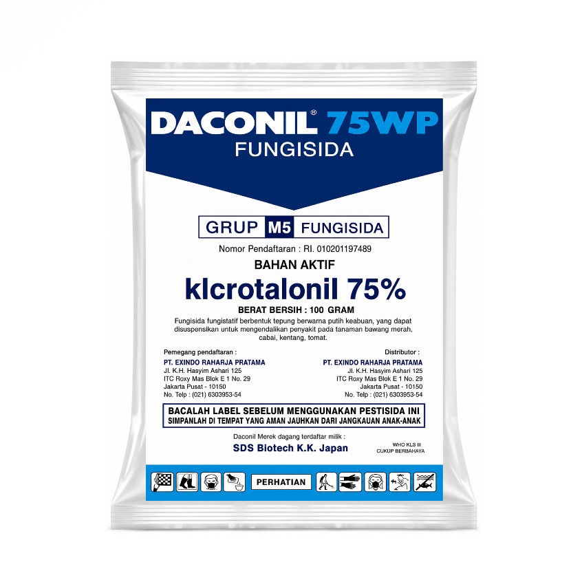 REPACK Fungisida Daconil 75WP 100 gram | Fungisida Daconil ORIGINAL
