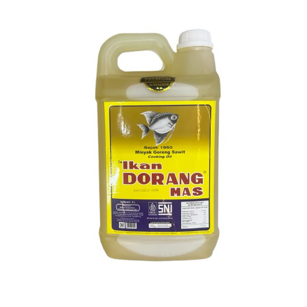 Minyak Goreng Ikan Dorang Mas 5 Liter - Premium, Bersih, Bebas Kolesterol