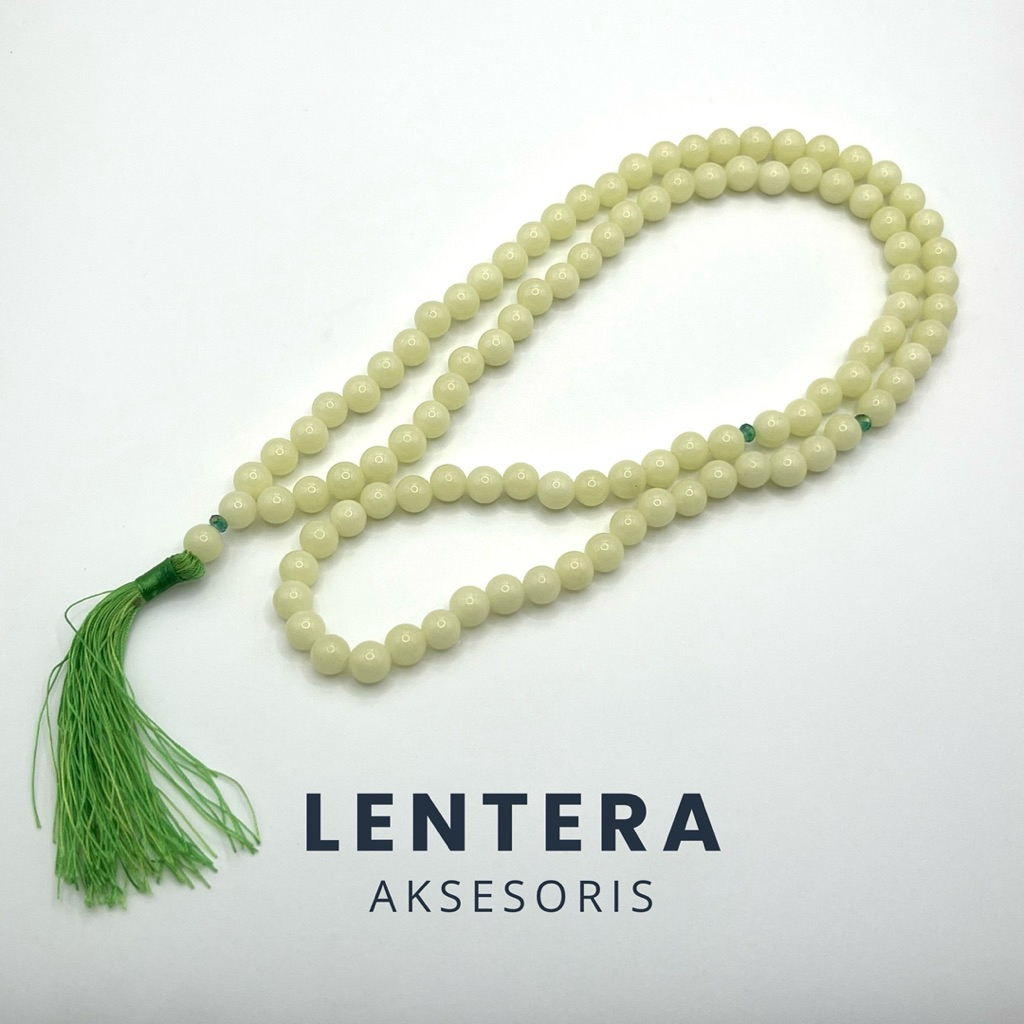 TASBIH BATU POSPOR ASLI ORIGINAL 8MM 99BUTIR PREMIUM