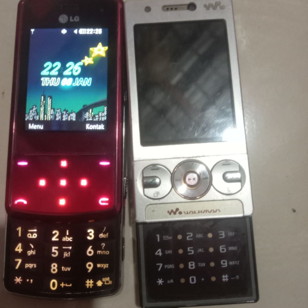 LG kf510&soner walkman