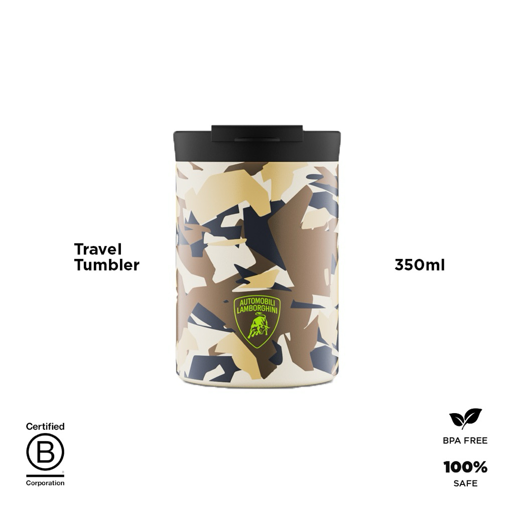 24BOTTLES X AUTOMOBILI LAMBORGHINI - STERRATO COLLECTION TRAVEL TUMBLER 350ml - SAND