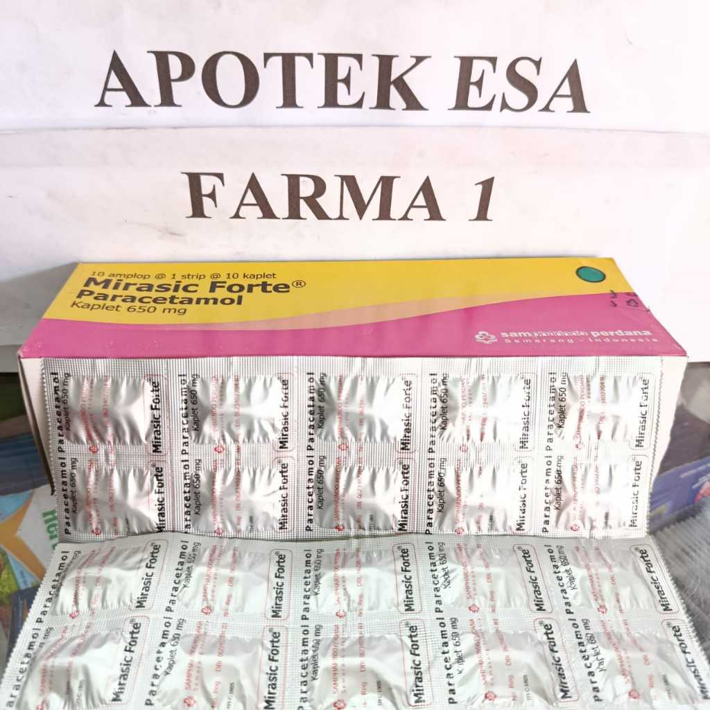 Mirasic Forte Tablet Paracetamol 650 Mg