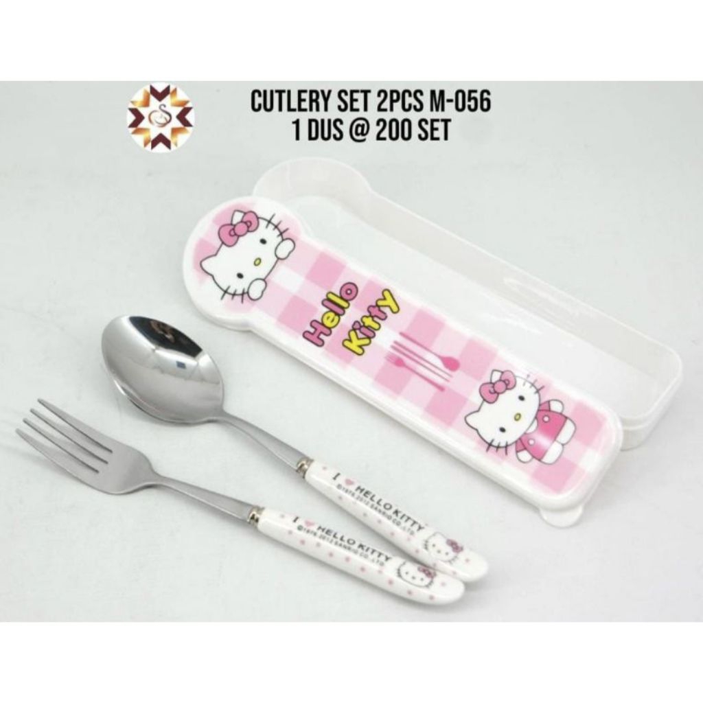 sendok garpu cutlery set premium/cutlery set travel