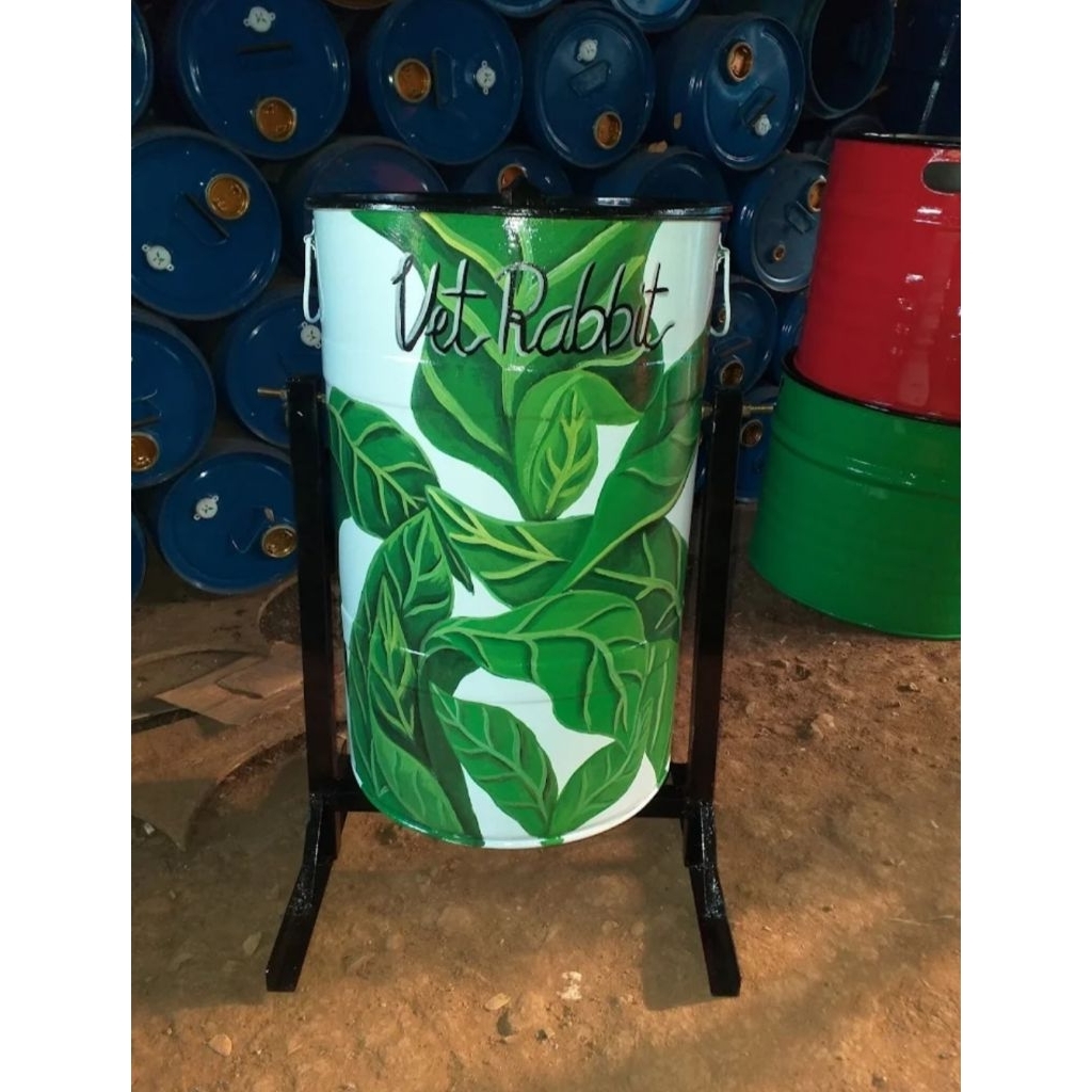 Tong sampah / Tempat Sampah Kapasitas 60 ltr / Tong Sampah Besi / Tempat Sampah Cantik / Tempat Samp