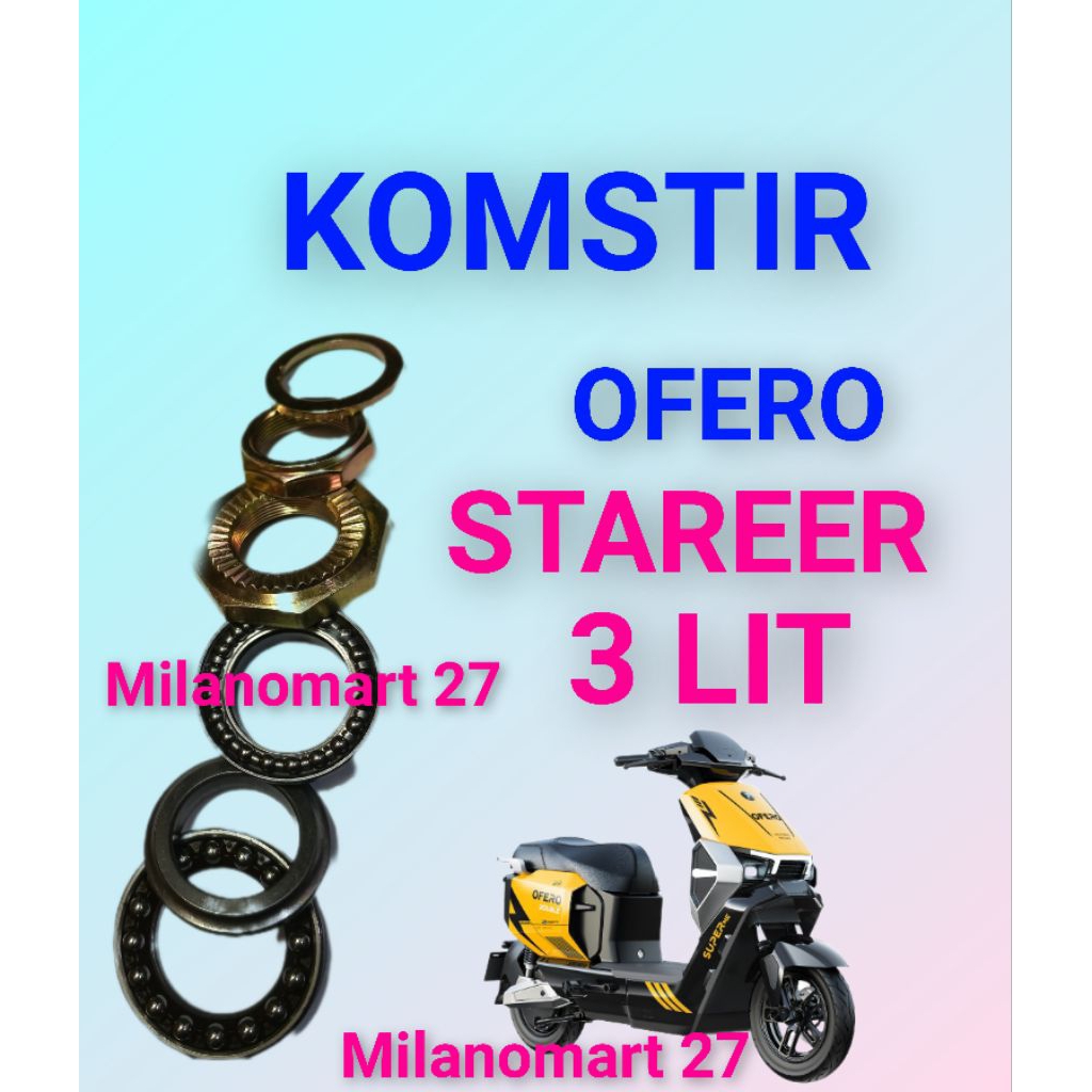 komstir sepeda listrik ofero stareer 3 lit kones headset komfork sepeda listrik ofero Stareer 3 lite