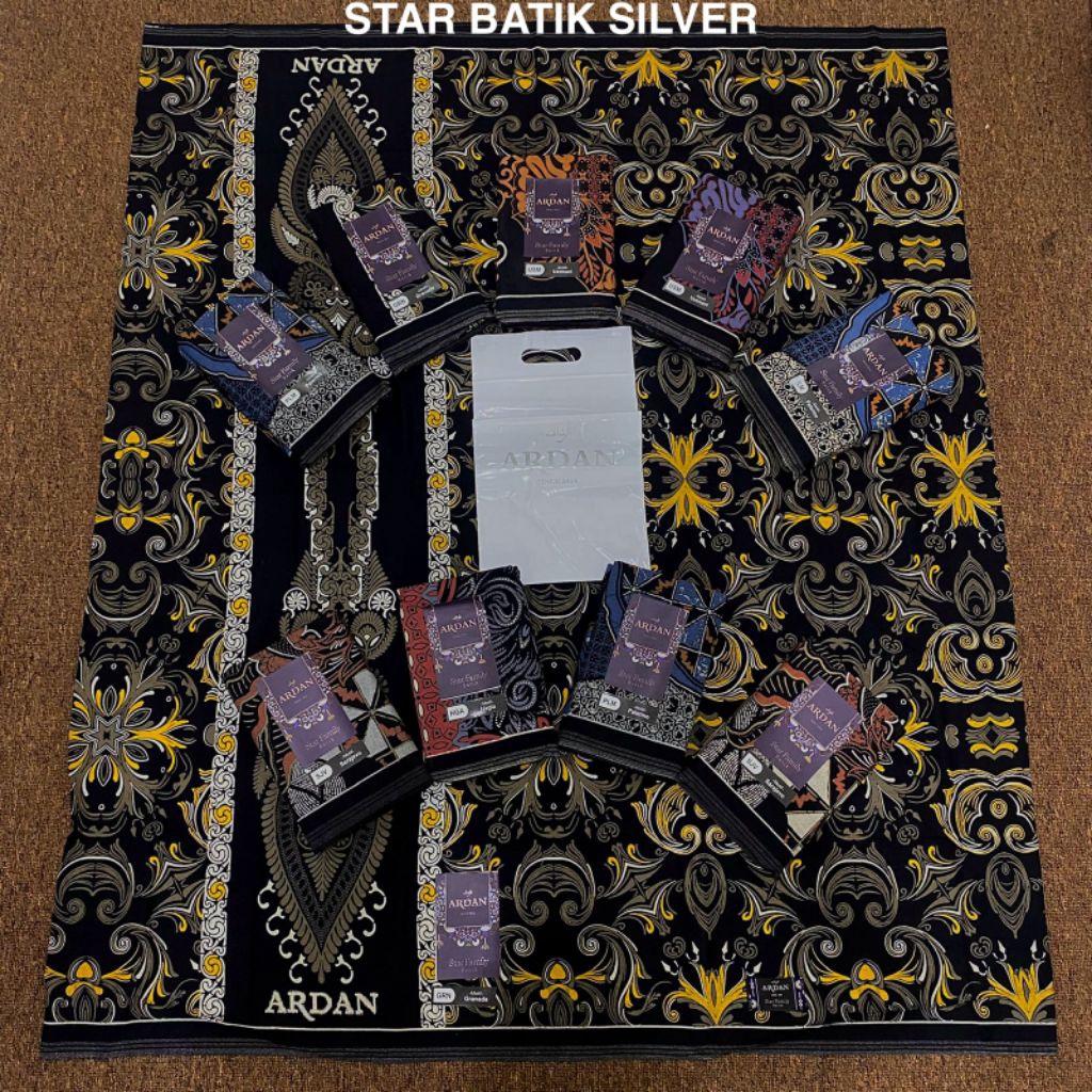 Sarung Ardan Star Batik Silver