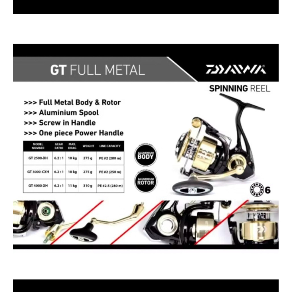 RELL DAIWA GT 3000 CXH POWER HANDLE