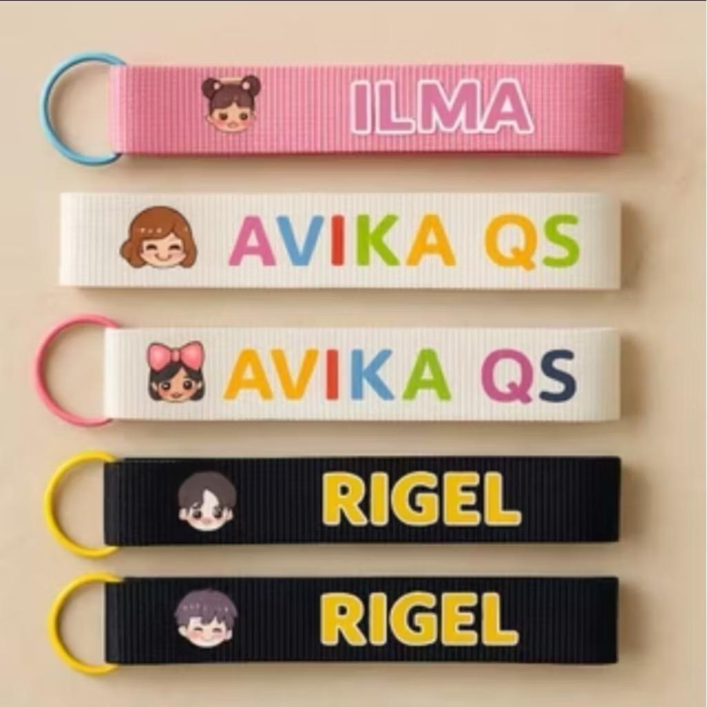 TERBARU ready Gantungan Tas Anak / Custom nama anak / Custom Bag Tag Anak / Luggage Tag / Souvenir U