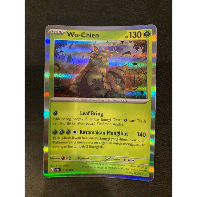 Kartu Koleksi TCG Pokemon Wo-Chien Holo 015/187