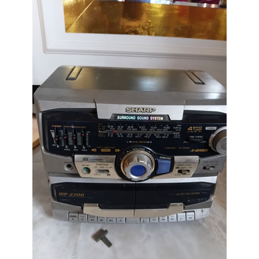 Head Unit Tape Radio Compo Simba Sharp Belum servisan