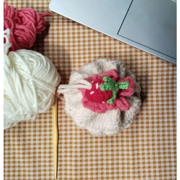 Pouch Make up rajut