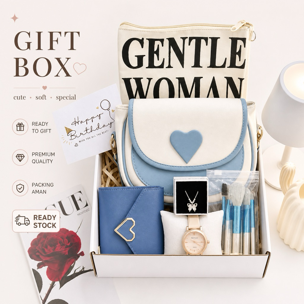 [HAMPERS LOVE] Hampers Kado Ulang Tahun Cewek | Kado Pacar Sahabat Perempuan | Birthday Box Aestheti
